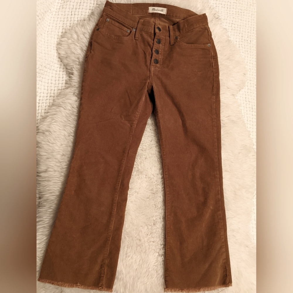 Madewell CALI DEMI-BOOT in mustard/tan with front buttons.